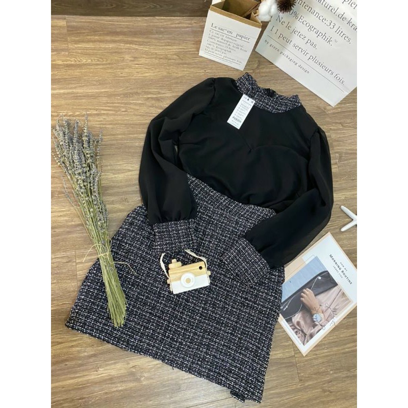 [Mã FAGREEN245 giảm 10% tối đa 30K đơn 99K] SET ÁO VÀ CHÂN VÁY DẠ BIGSIZE 55 ĐẾN 90 KÝ | BigBuy360 - bigbuy360.vn