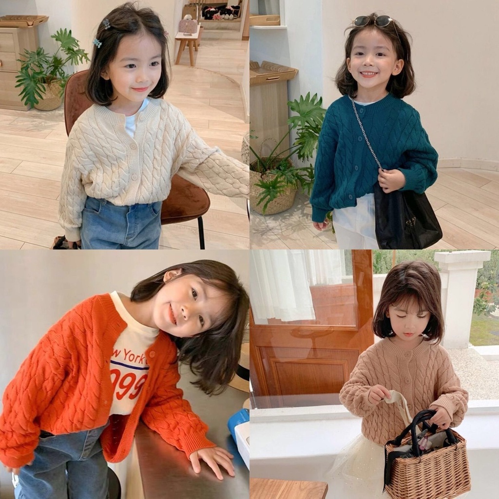 Áo khoác cardigan dệt kim mỏng phong cách Hàn Quốc cho nữ