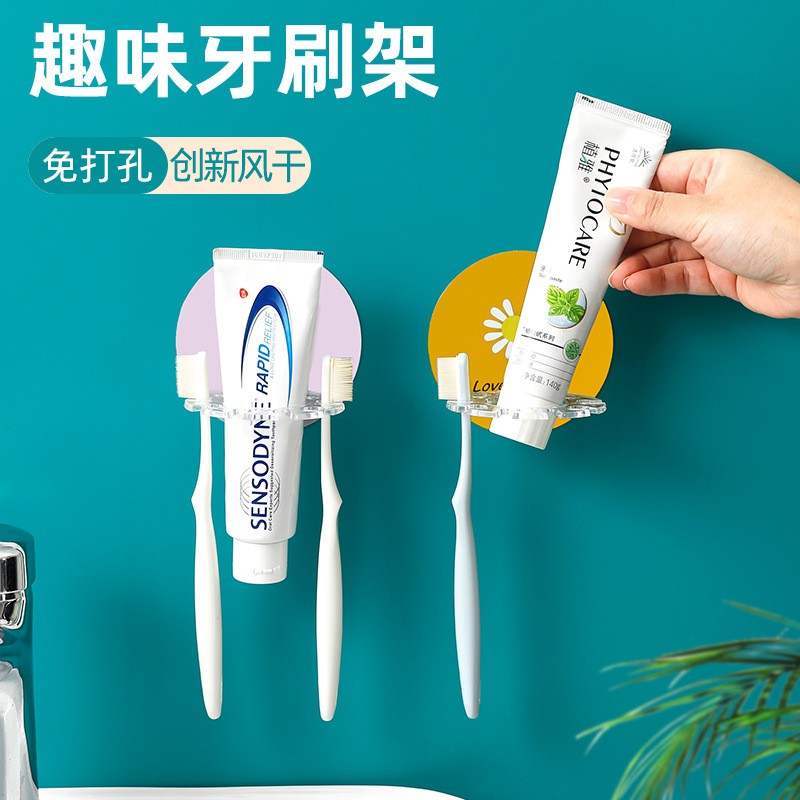 Giá Đỡ Bàn Chải Đánh Răng Gắn Tường Tiện Dụng Cho Phòng Tắm