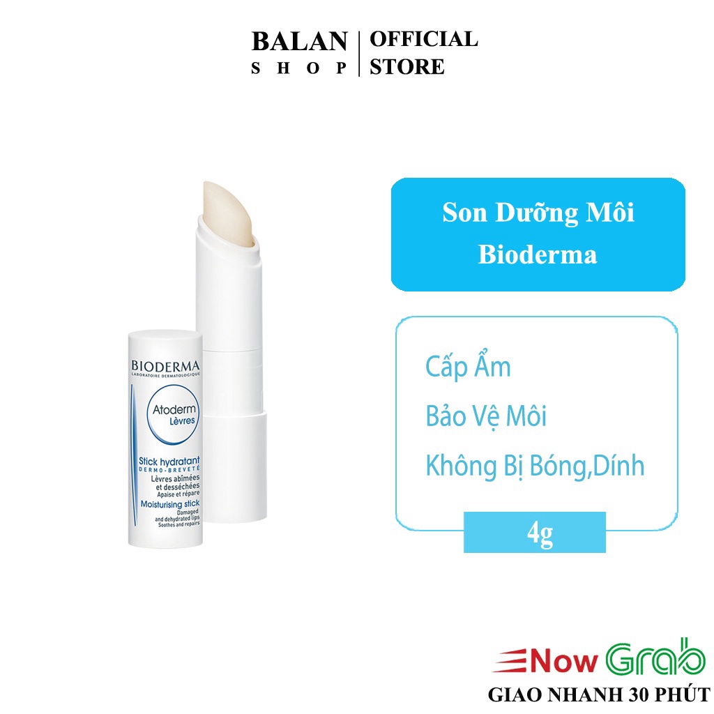 Son Dưỡng Môi Bioderma Atoderm Levres Stick Hydratant Pháp - Hàng Chính Hãng - Tem Bill Đầy Đủ