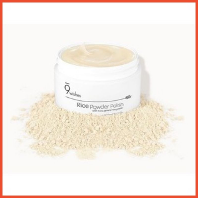 Tẩy tế bào vật lý dạng #scrub 9wishes Rice Powder Polish 100g