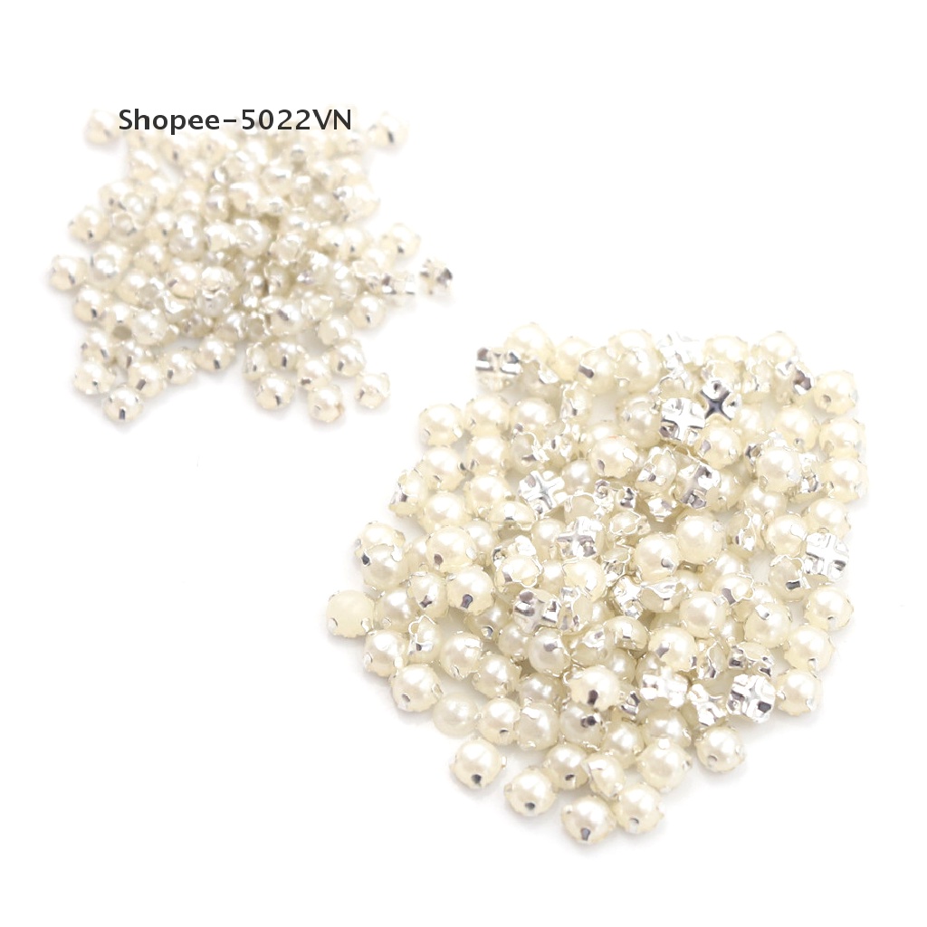 Set 100 Nút Ngọc Trai Mini 3 / 4MM 5022VN Làm Đồ Thủ Công Đa Ứng Dụng