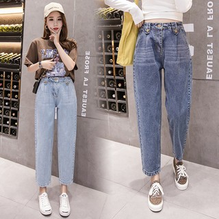 Quần baggy jean nữ 3 khuy chất vải đẹp F11