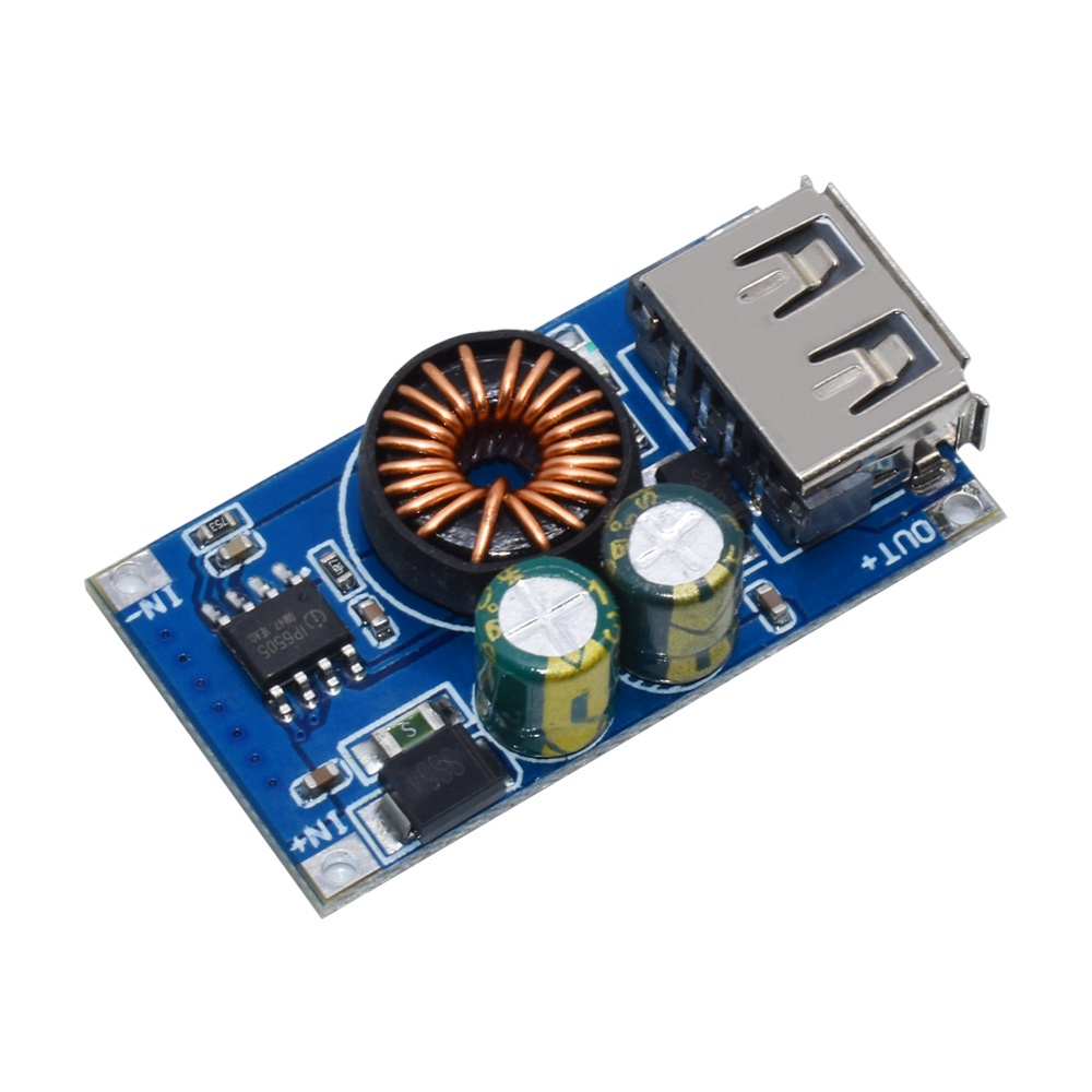 Mạch sạc điện thoại trên xe máy DC 6V - 24V - 32v ra cổng USB 5V 3A DC hoặc sạc nhanh QC3.0, có tản nhiệt và hàn dây sẵn