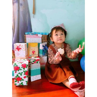Set áo yếm bé gái