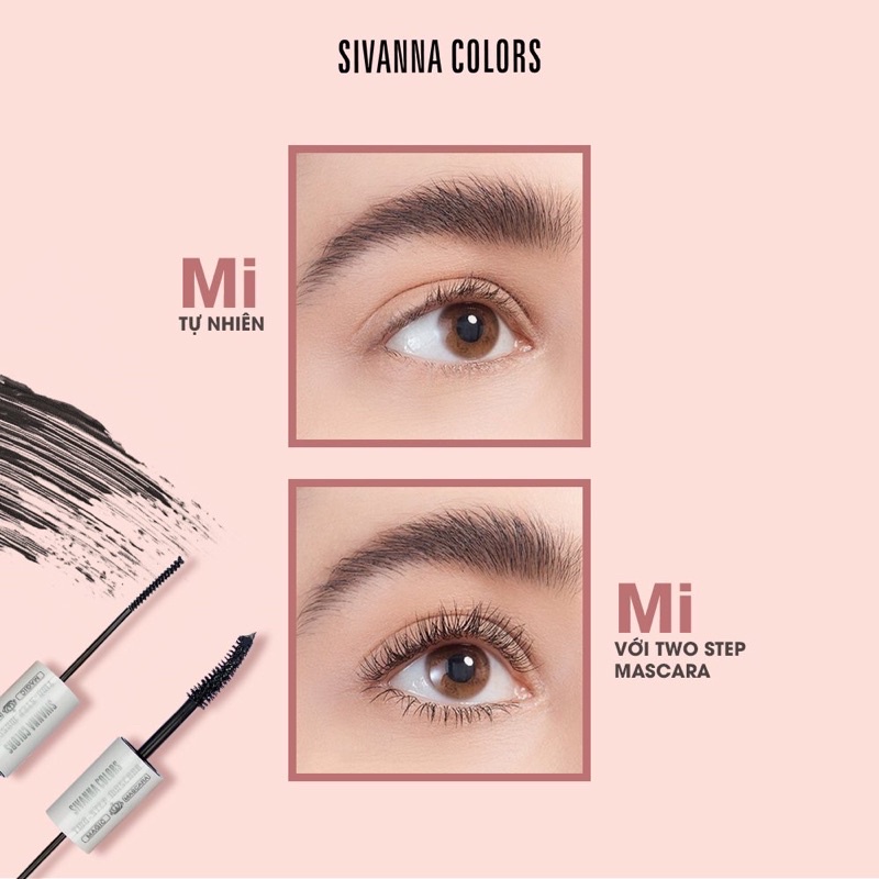 Mascara 2 đầu Sivanna không lem không vón cục hàng Thái Lan