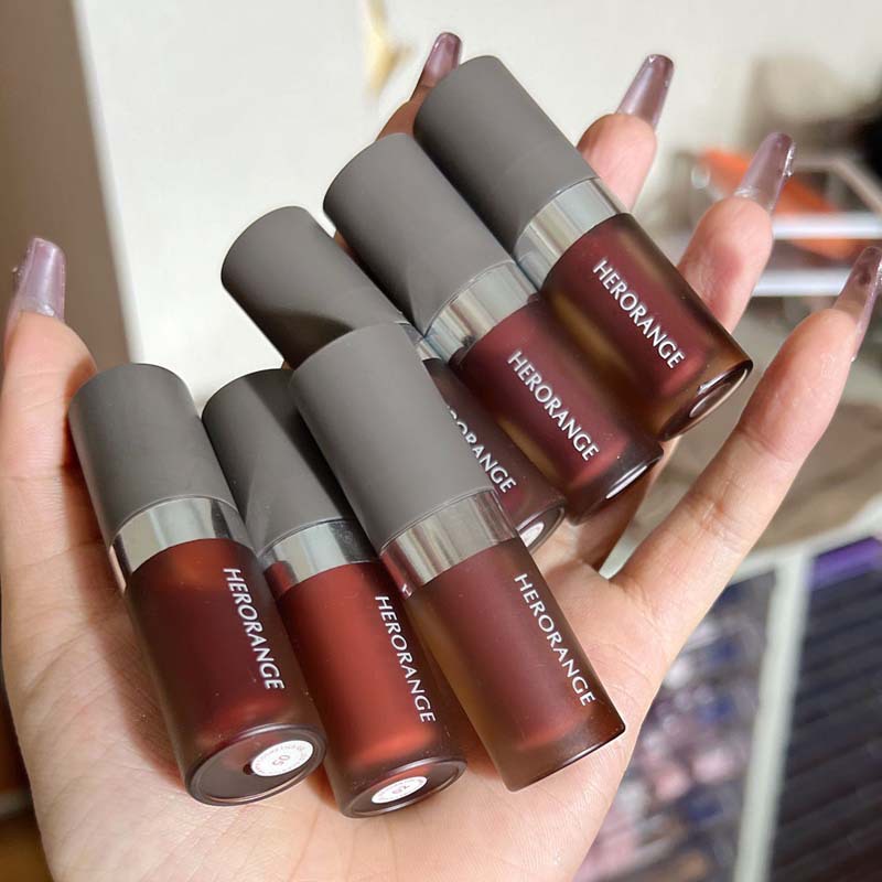 Son Bóng Trong Suốt Không Phai Không Dính Cốc Hiệu Ứng Gương HERORANGE