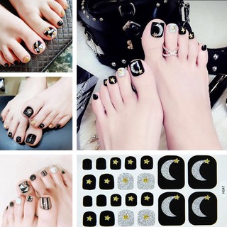 [Hàng mới về] 50 Miếng dán móng chân không thấm nước và bền họa tiết hoạt hình nhỏ tươi bền