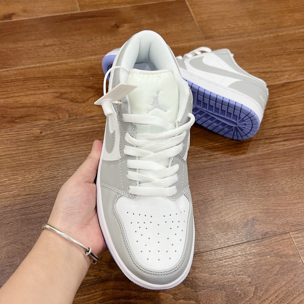 GIÀY JORDAN XÁM ĐẾ XANH CAO CẤP FULL BOX FREE SHIP