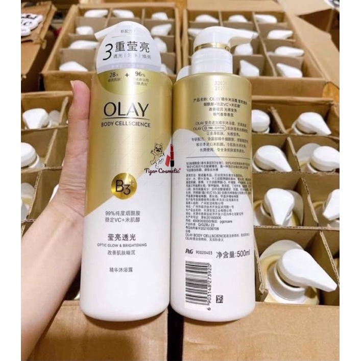 Sữa Tắm Olay B3 Retinol Nội Địa Trung Và Thái Cho Làn Da Trắng Sáng , Săn Chắc , Cấp Ẩm