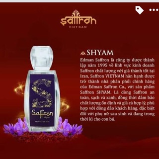 Saffron Shyam - Nhụy Hoa NGhệ Tây Iran Cao Cấp 1 gr