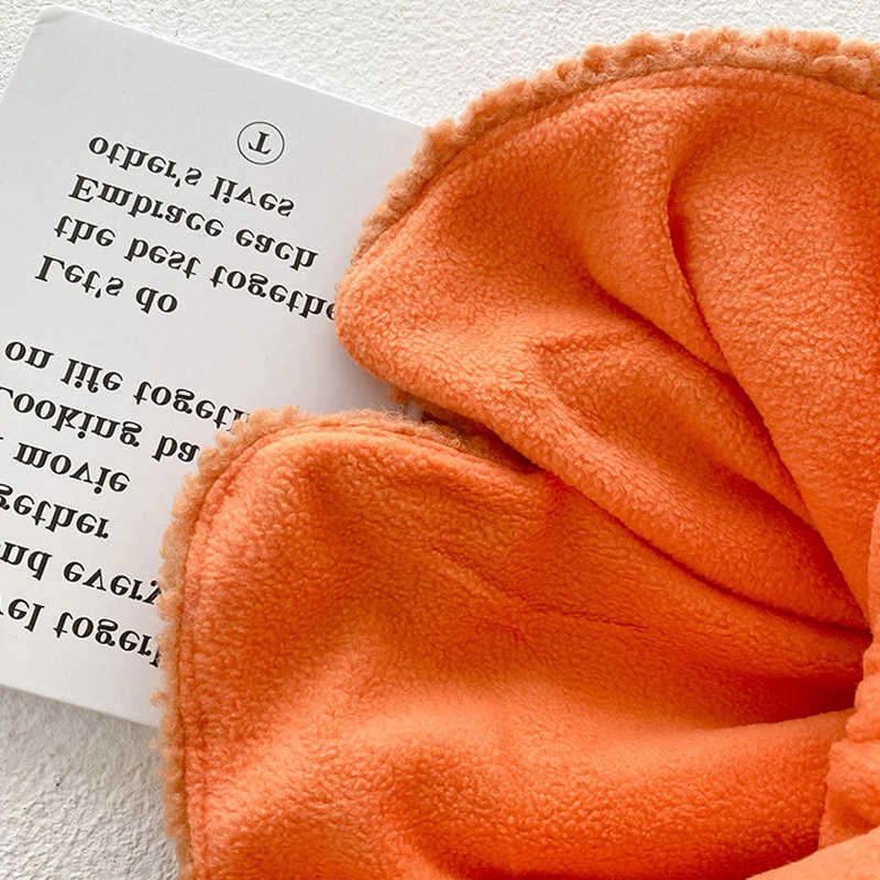 Áo khoác len lông cừu ấm áp phối hoạt hình xinh xắn cho bé gái