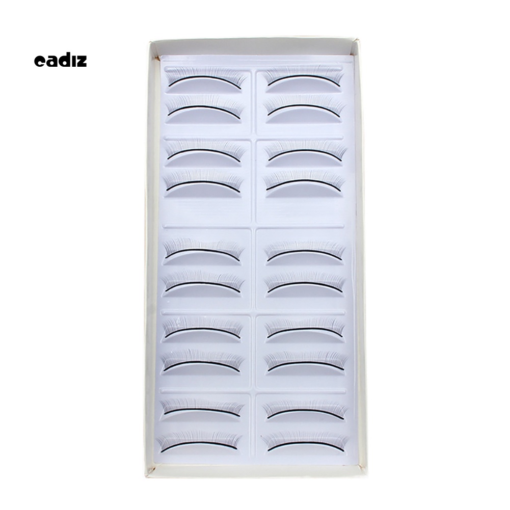 Bộ 10 Cặp Lông Mi Giả Bằng Sợi Nhân Tạo Tự Dính