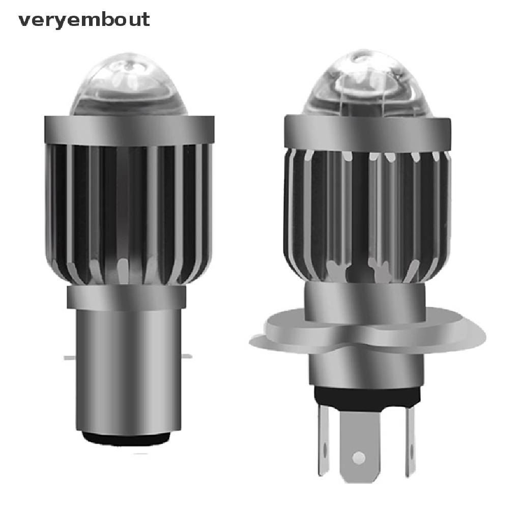 Đèn Pha H4 LED H6 BA20D Ánh Sáng Trắng / Vàng Chuyên Dụng Cho Xe Mô Tô