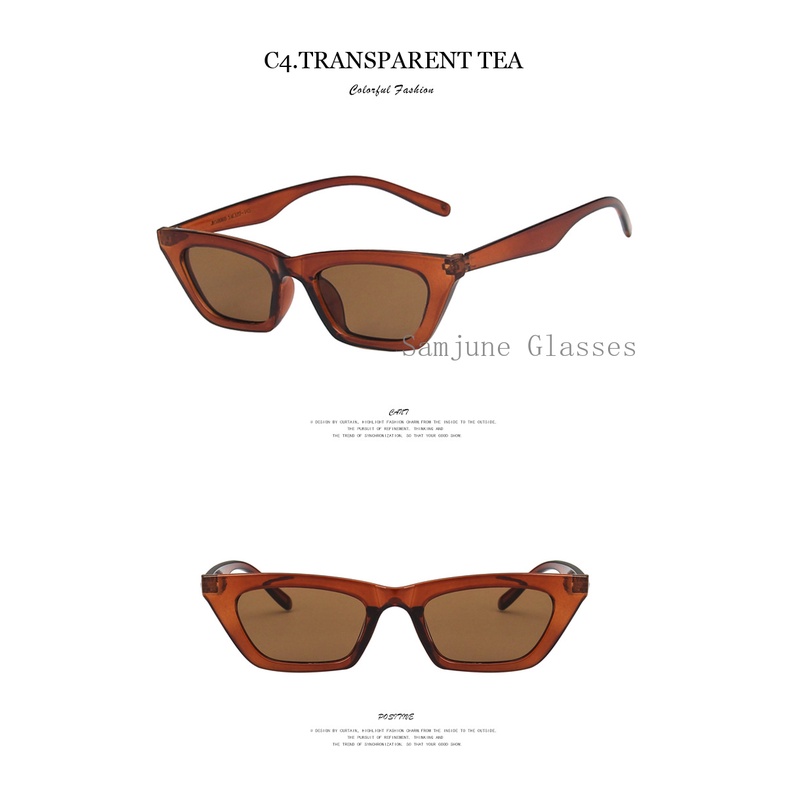 Kính mát gọng nhỏ SAMJUNE phong cách đường phố thời trang Hàn Quốc retro