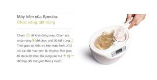 Máy hâm sữa tiệt trùng đa năng Spectra warmer