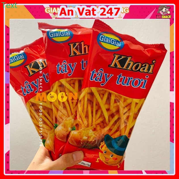 Khoai tây tươi chiên giòn Giai Giai