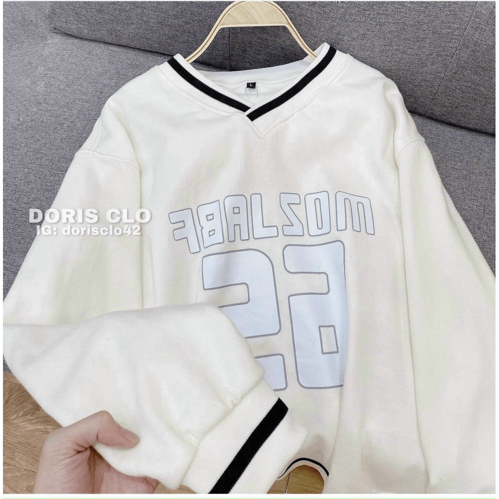 Áo hoodie Nam/Nữ form rộng không mũ phối họa tiết in chữ số 26 dáng unisex TP02 [NewUnisex]