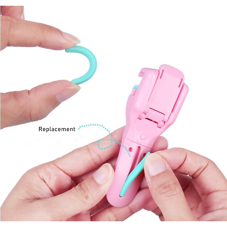 Pink/Green Portable Eyelashes Curlers Nature Curl Eyelashes Women Eye Lashes Curling Clip Beauty Makeup Cosmetic Tools