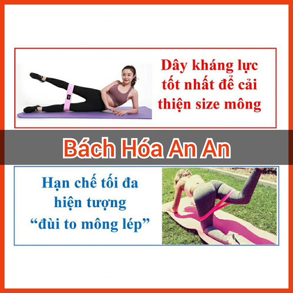 Dây miniband tập mông đùi, dây kháng lực Aolikes chính hãng tập chân mông, dây đàn hồi phụ kiện thể dục thể thao