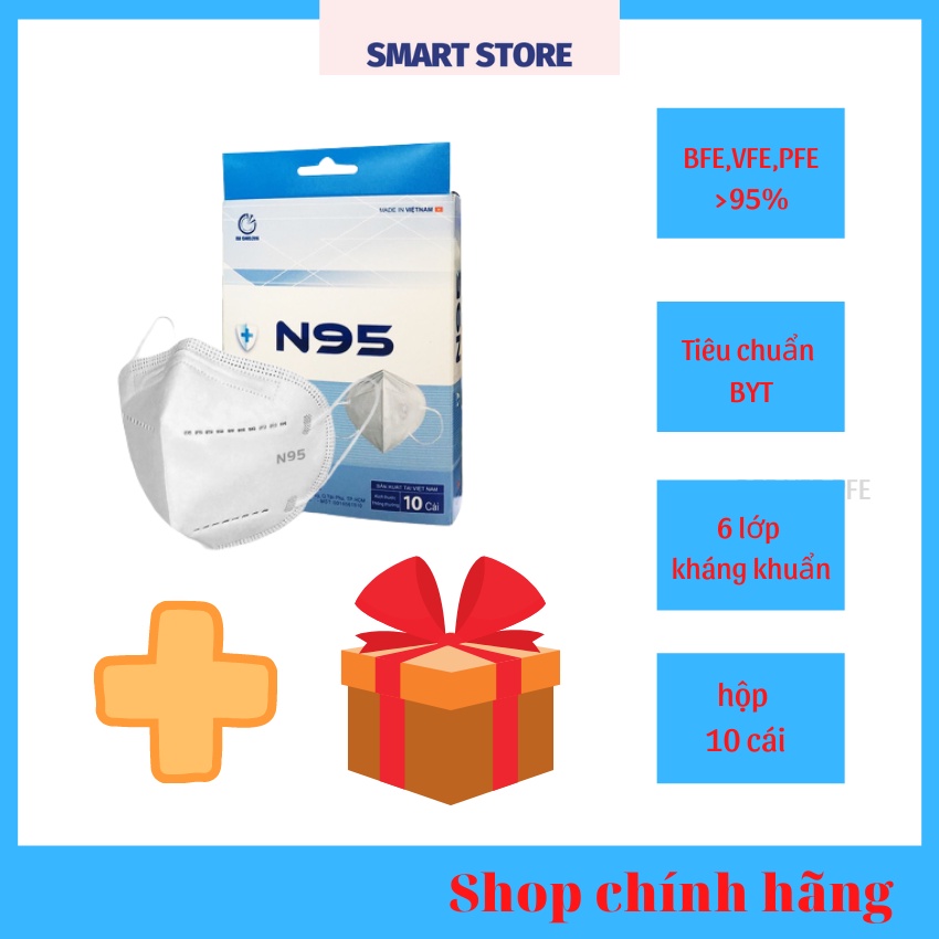 Hộp 10 Chiếc Khẩu Trang 3M, N95 Cao Cấp | BigBuy360 - bigbuy360.vn