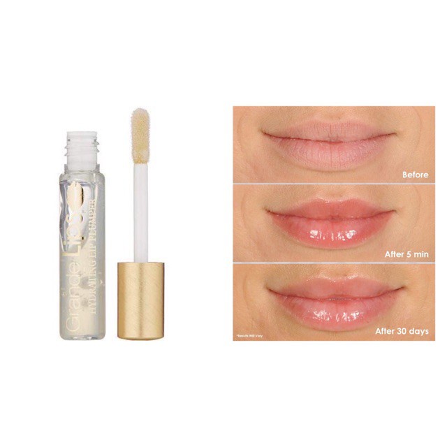 Son bóng làm dày môi Grande Lips Hydrating Lip Plumper Clear Gloss Minisize