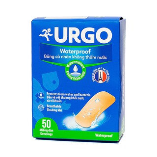 Băng Cá Nhân Urgo Waterproof Chống Thấm Nước (50 Miếng)