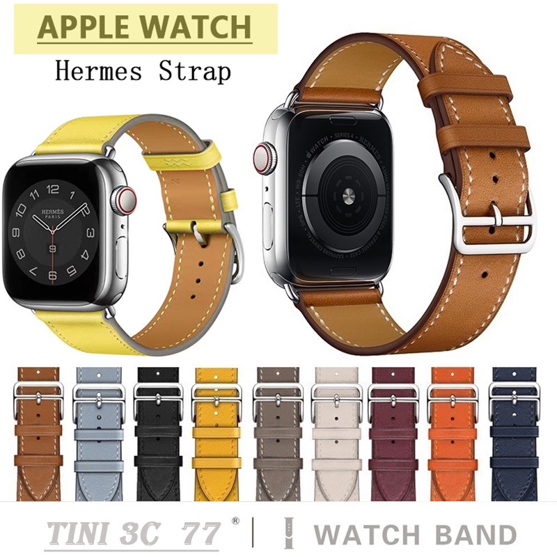 Dây đeo bằng da thật cho Apple Watch Series IWatch 7 / 6 / 5 / 4 / 3 /SE 45mm / 40mm / 42mm / 38mm /41mm / 44mm