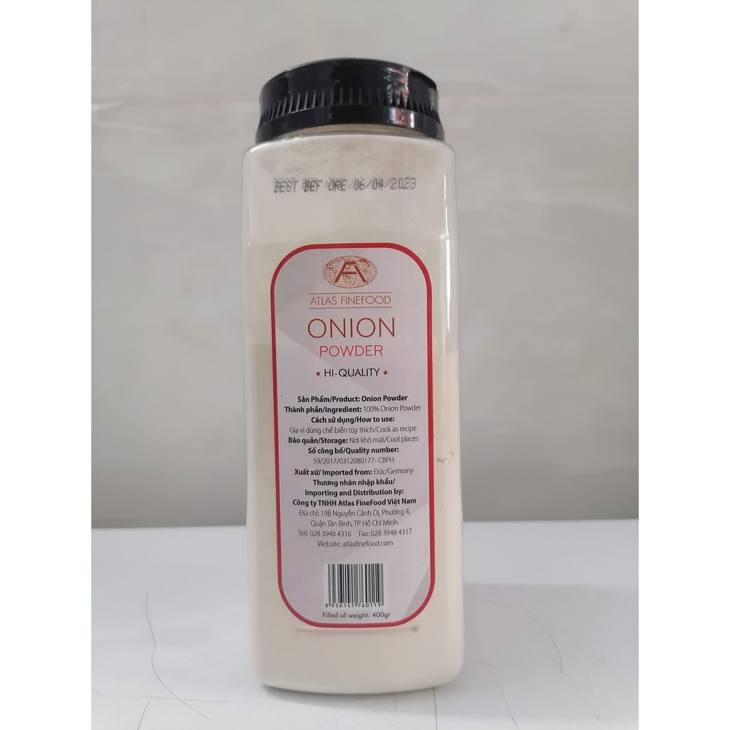 [HỘP LỚN 400g] BỘT HÀNH TÂY [Germany] ATLAS Onion Powder (als-hk)