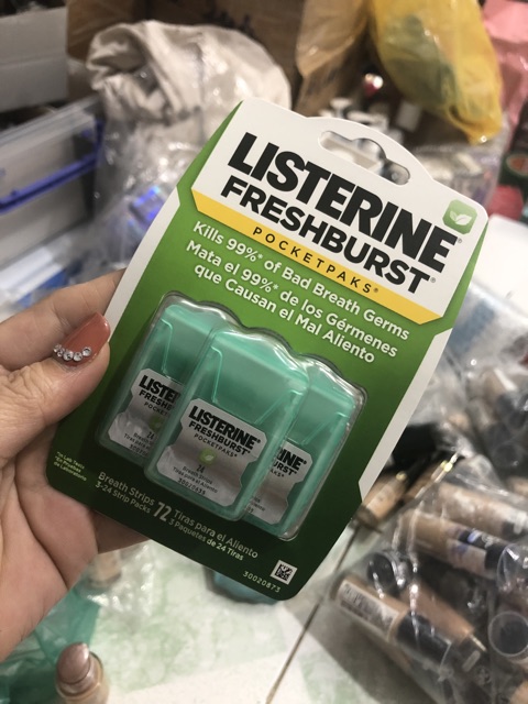 Miếng ngậm thơm miệng Listerine pocketpasla