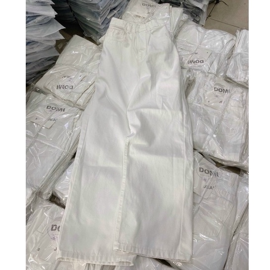 [DÀI 103-105cm]Quần Jean Nữ Aiori Fashion Ống Suông Lưng Cao Trắng Đen Quần Bò Ống Rộng Hàng Cao Cấp A001 | BigBuy360 - bigbuy360.vn
