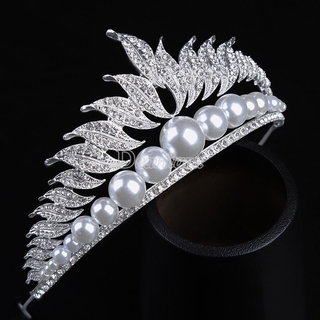 Sparkling Stone Crown Hair Clips