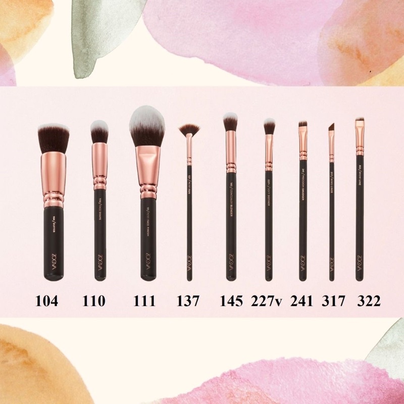 Cọ trang điểm Zoeva Rose Golden Vol 1 dành cho mặt và mắt