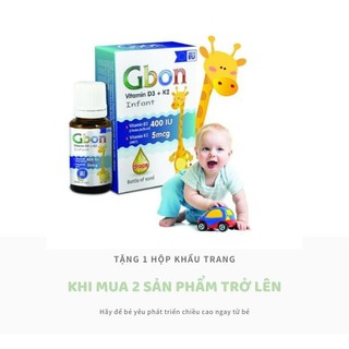 Thực phẩm tăng chiều cao cho bé vitamin d3 + k2 gbon nhập khẩu chính hãng từ châu âu