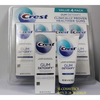 (MẪU MỚI) Kem đánh răng Crest Gum Detoxify Deep Clean Mỹ 116g