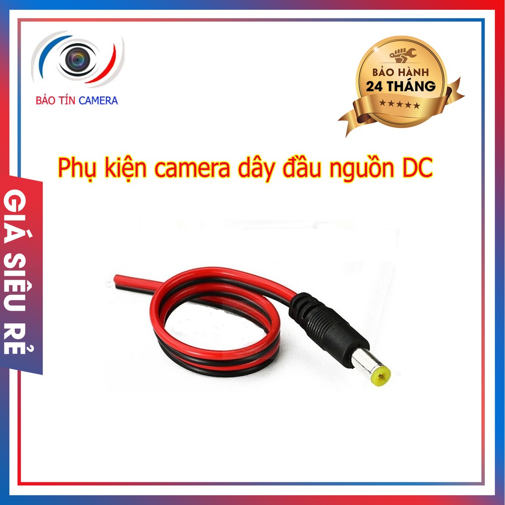Jack DC 5.5x2.1mm liền dây đực cái 5.0
