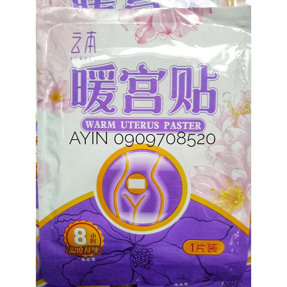 Miếng dán Yunben chườm ấm bụng giảm đau bụng kinh