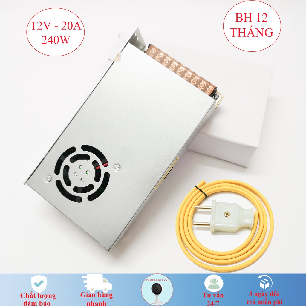 Nguồn tổ ong, nguồn tổng 12V - 30A/20A/15A/10A/5A chuyên dụng cho camera và đèn led...loại tốt nhất hiện nay