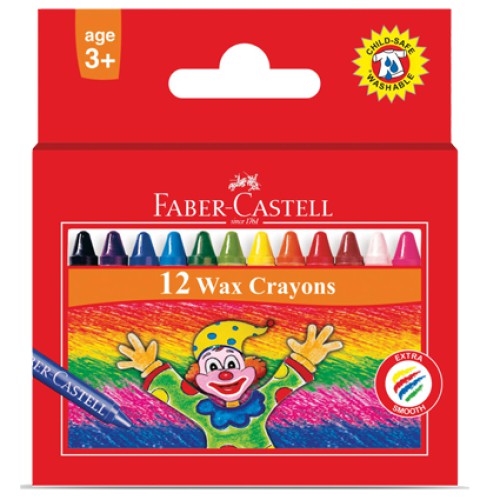 (Hàng Mới Về) Bút Sáp Tẩy Lông Faber-Castell 120043-12 Màu Tùy Chọn