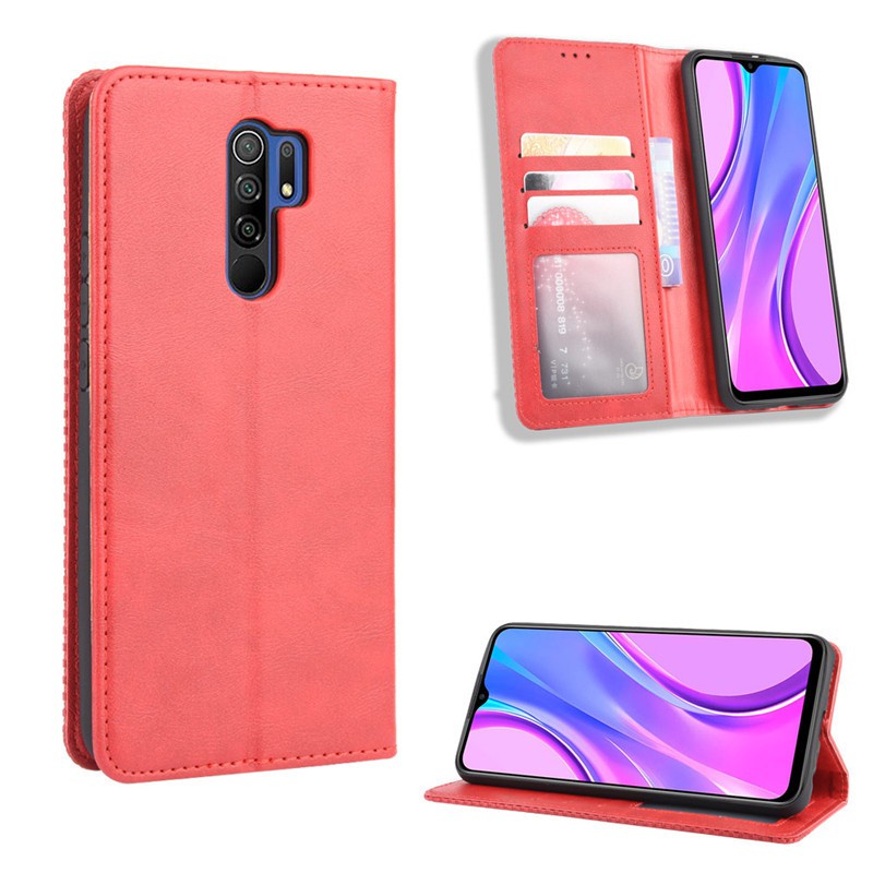 Bao da dạng ví Xiaomi Mi 9T, Redmi 9T, K20 Pro, Redmi 9, 9A, 9C, Redmi Note 8, Note 8 Pro ngăn đựng thẻ tiền