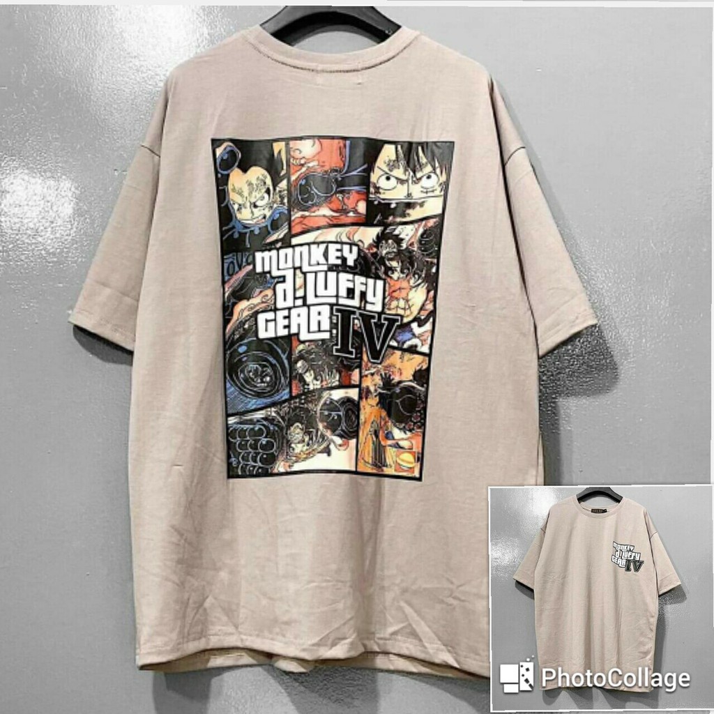 Áo tay lở Monkey Luffy Gear GTA V unisex