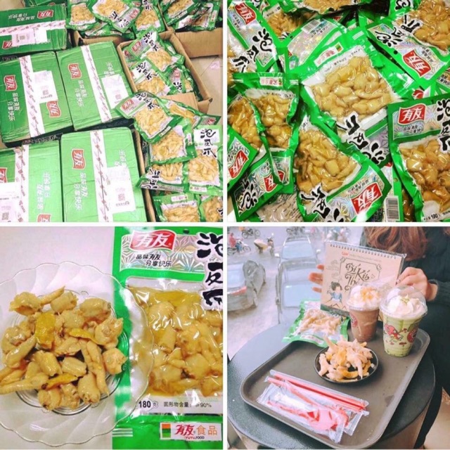 10 GÓI CHÂN GÀ YUYU 180GR MUỐI ỚT XANH