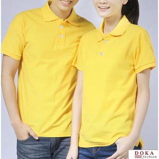 THANH LY CUỐI NĂMCOMBO 2 Áo thun cá sấu nam cao cấp, vàng DKCB004