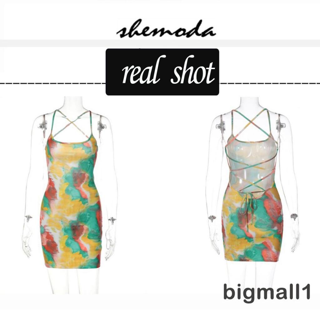 Đầm không tay Hở Lưng Họa Tiết Hoa Thời Trang Quyến Rũ