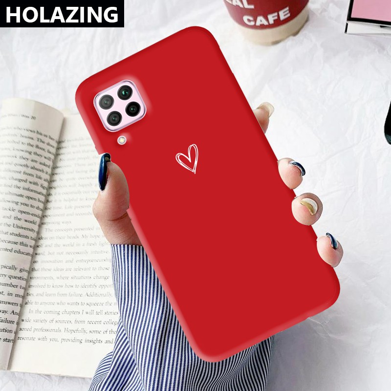 Ốp điện thoại họa tiết trái tim dễ thương cho Huawei Nova 7i Nova 5T 4E 3E 3i Nova 7 SE Y9S Y9 Prime 2019 Honor 20 Pro