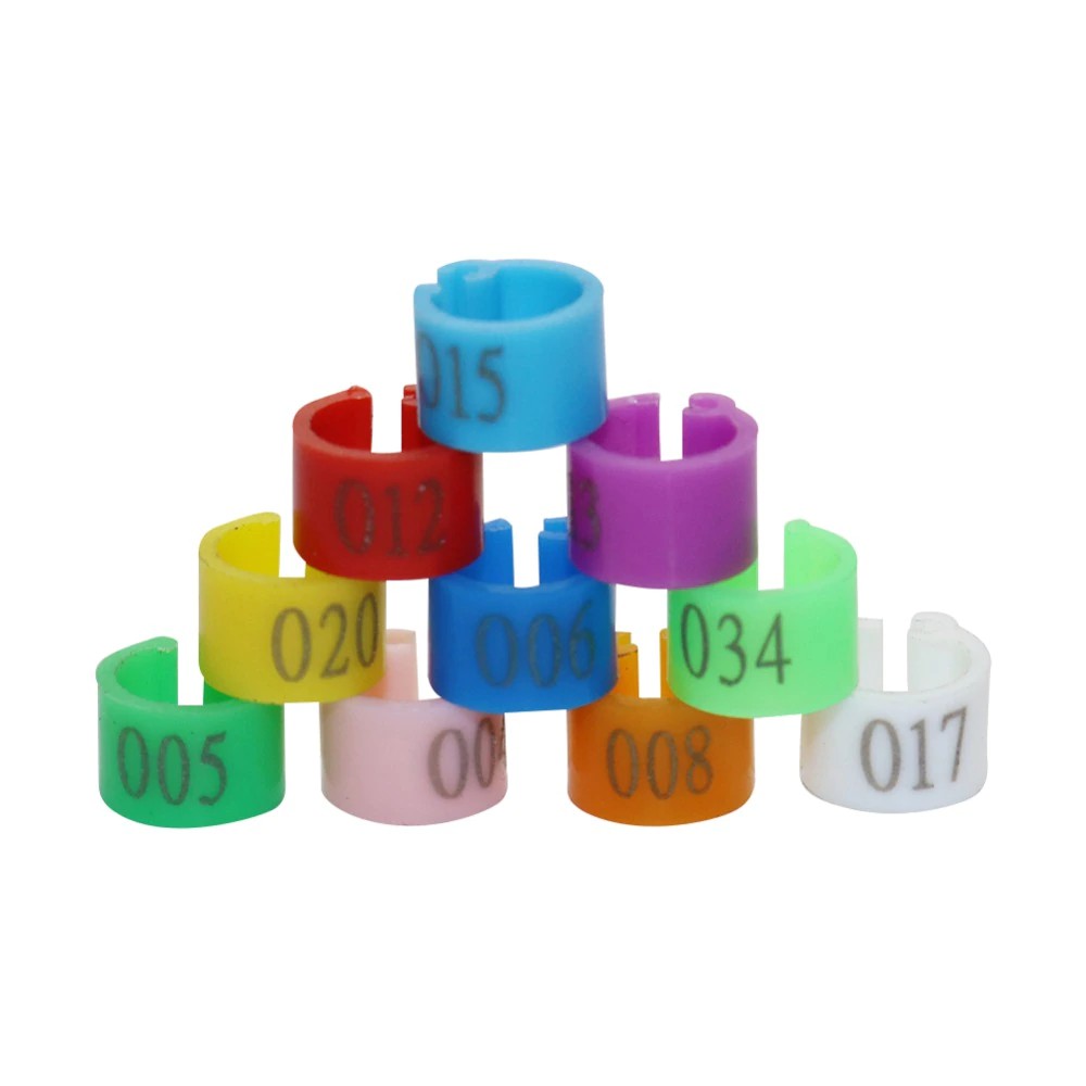 Set 100 vòng đánh số 001-100 cho chim cảnh