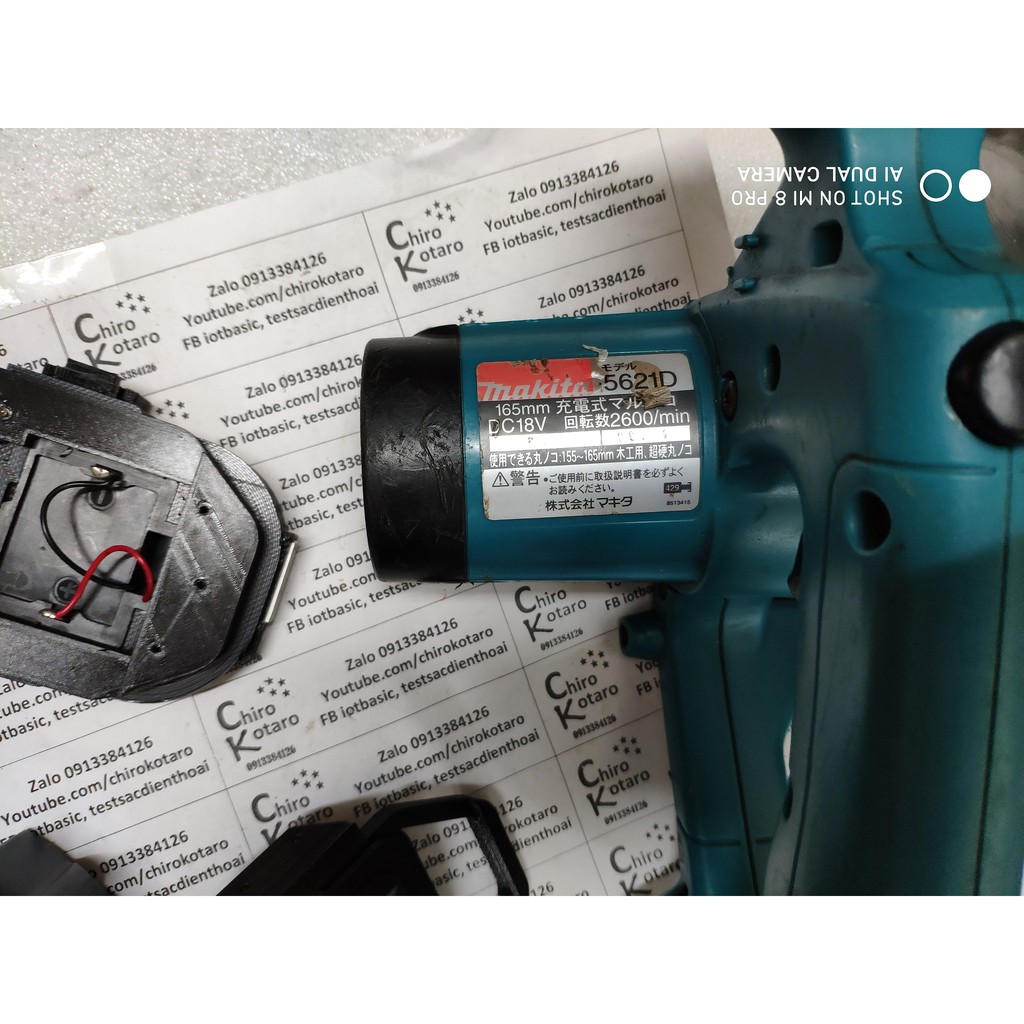 Đế chuyển pin máy Makita 18V NiCD dạng đầu đút sang dùng hộp pin cài Makita