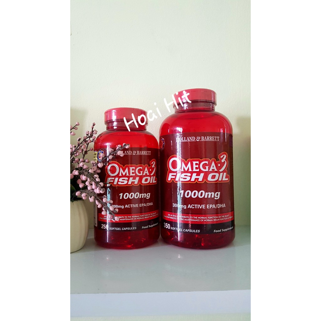 Omega 3 Fish Oil 1000mg [350 Viên] - Viên uống dầu cá hỗ trợ làm đẹp, tim mạch, thị lực | Thế Giới Skin Care