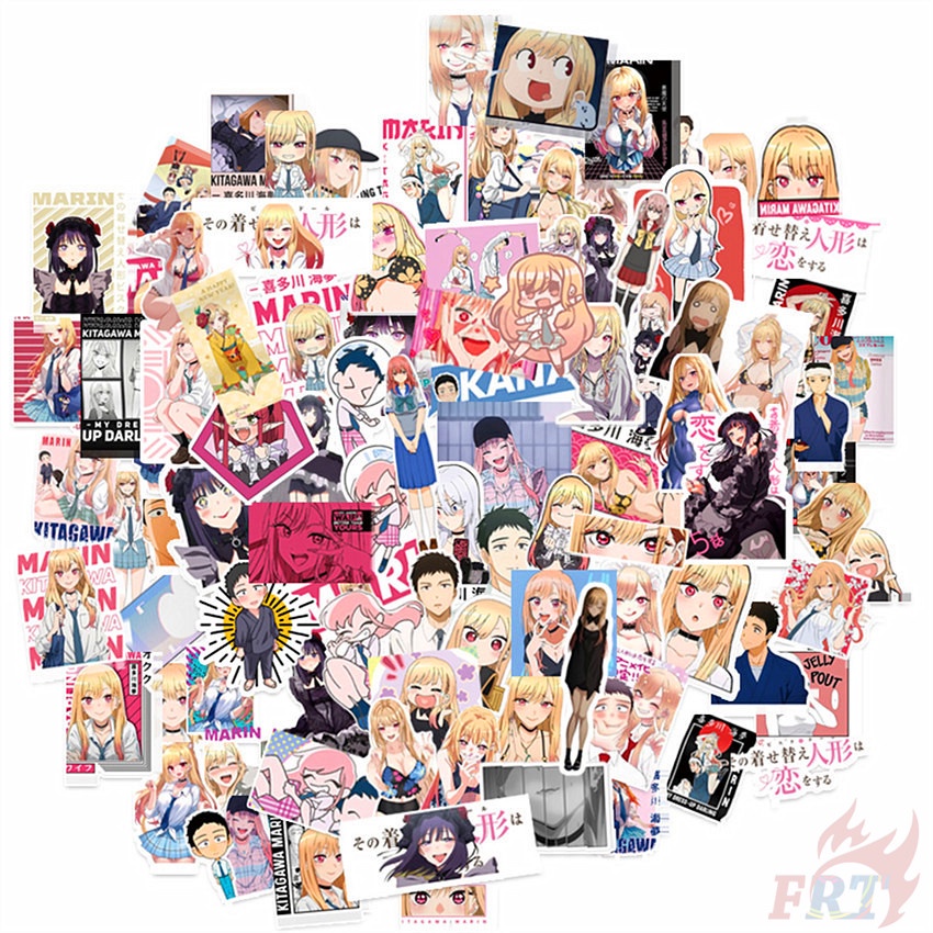 100Pcs/Set ❉ My Dress-Up Darling Series B Stickers ❉ Kitagawa Marin Gojo Wakana Waterproof DIY Fashion Decals Doodle Stickers