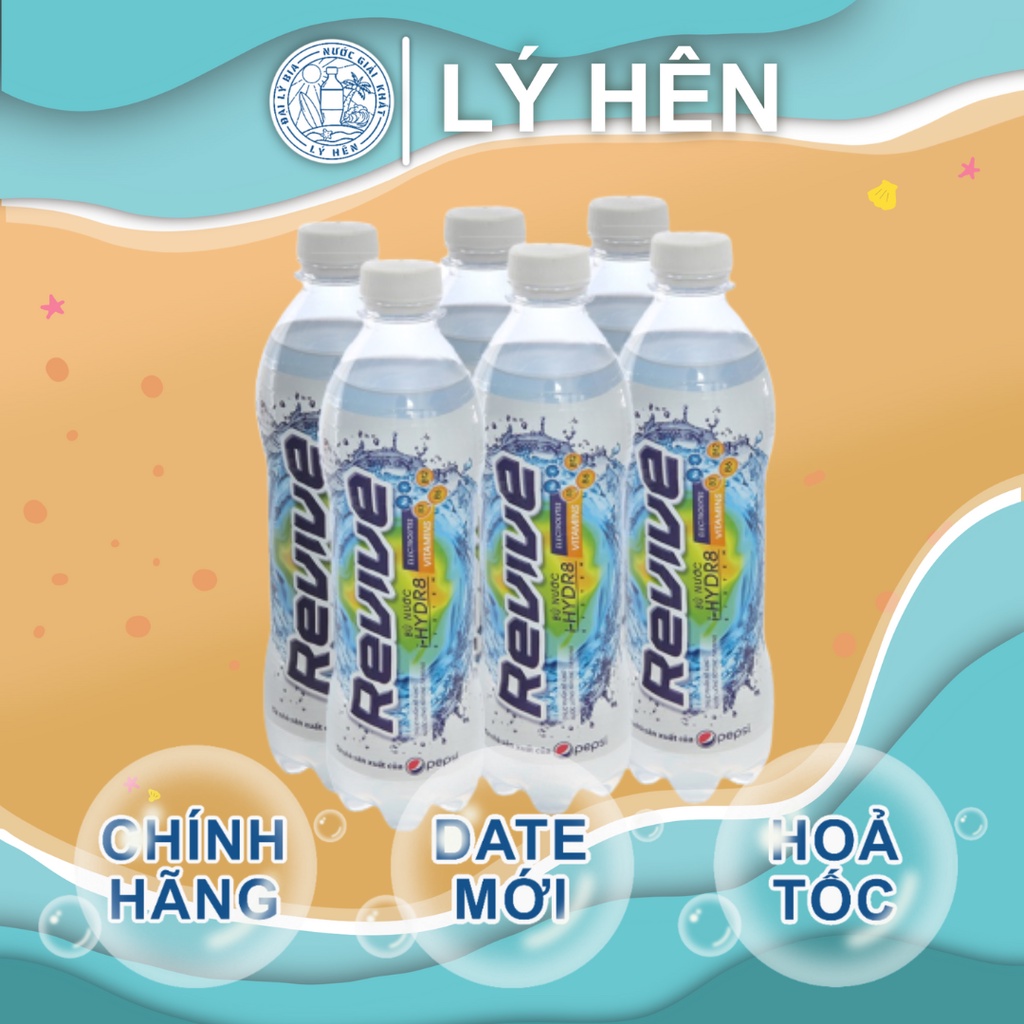 Lốc 6 Chai Nước Uống Giải Khát Bù Khoáng Isotonic Revive Energy Drink Chai